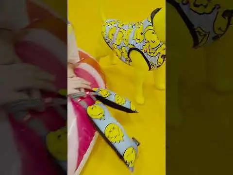 Іграшка для собак Waudog Fun з пискалкою Смайли на блакитному S - фото 9