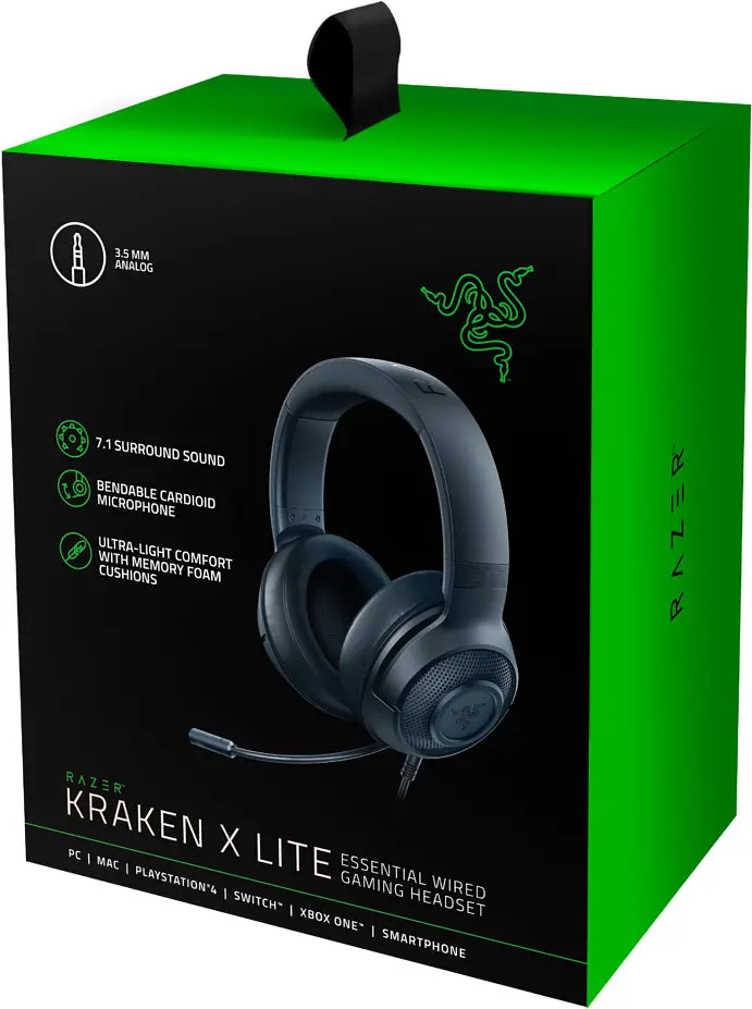 Гарнітура Razer Kraken X Lite Чорний (RZ04-02950100-R381) - фото 3