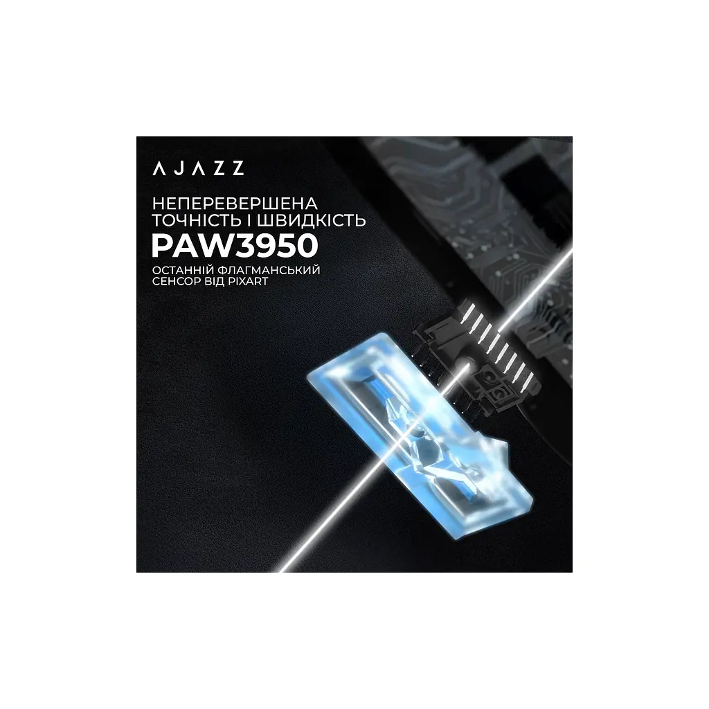 Мишка Ajazz AJ159 APEX Wireless/Bluetooth/USB Black (AJM159-A-B) - фото 2