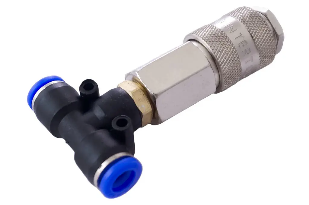 Тройник на шланг Intertool пневматическое быстроразъемное соединение 8 мм - фото 3