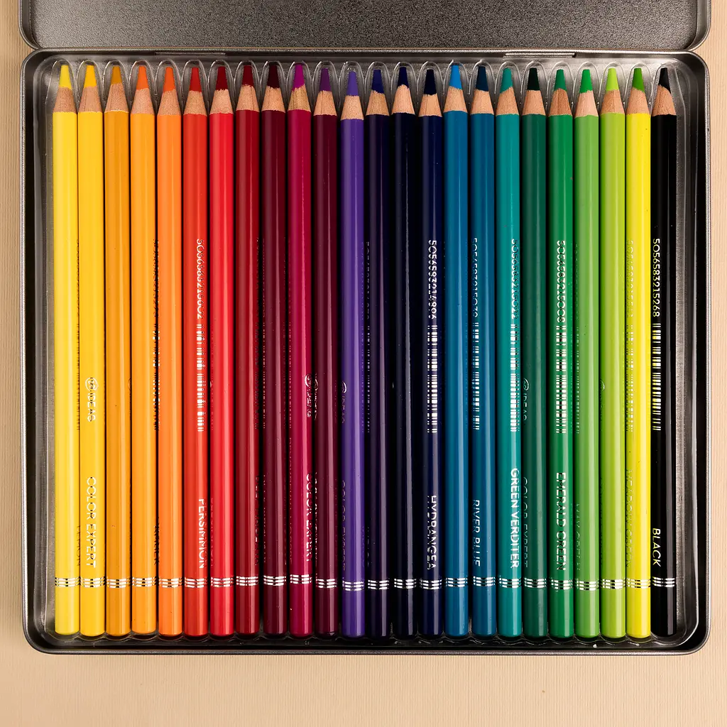 Набір олівців кольорових 99IDEAS "Color Expert" 24 кольори, Rich Set, металева коробка, 99CE-24RICH - фото 5
