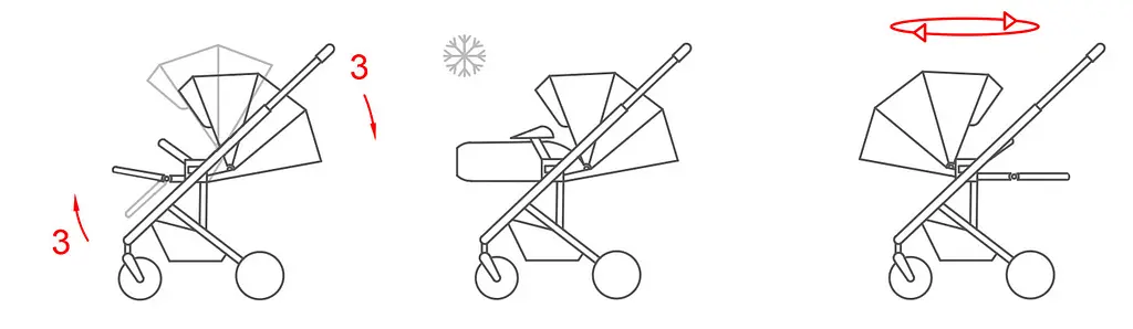 Дитяча прогулянкова коляска книжка для дітей до 3 років до 22 кг Alfa Carrello Graphite Grey - фото 8