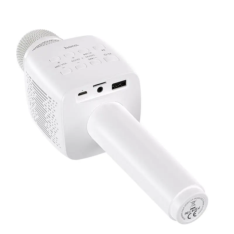 Мікрофон з караоке HOCO BK5 Contado (White) [54495] - фото 3