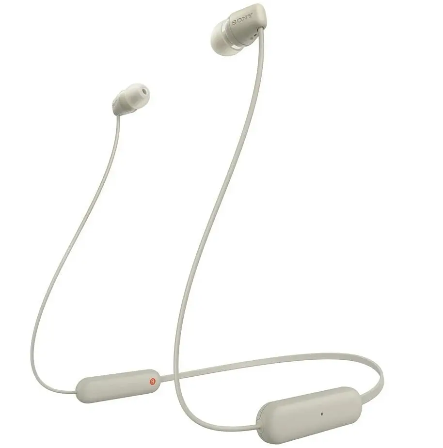 Навушники In-ear WI-C100 BT 5.0, IPX4, SBC, AAC, Wireless, Mic, Бежевий Sony teh0013221 - фото 2