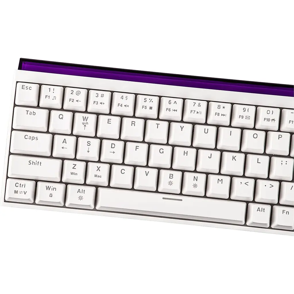 Клавіатура Ajazz NK68 Red Switch UA White (NK68-R-W) [156871] - фото 8