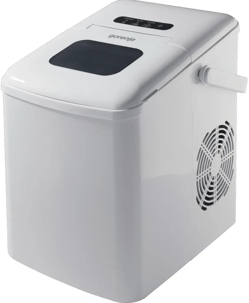Льодогенератор побутовий, 12кг/добу, 1 л, дисплей, білий Gorenje kuh0015181