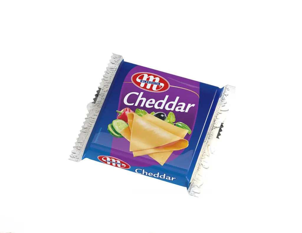 Сир плавлений "Чеддар" скибочками ТМ "Млековіта", 130 г