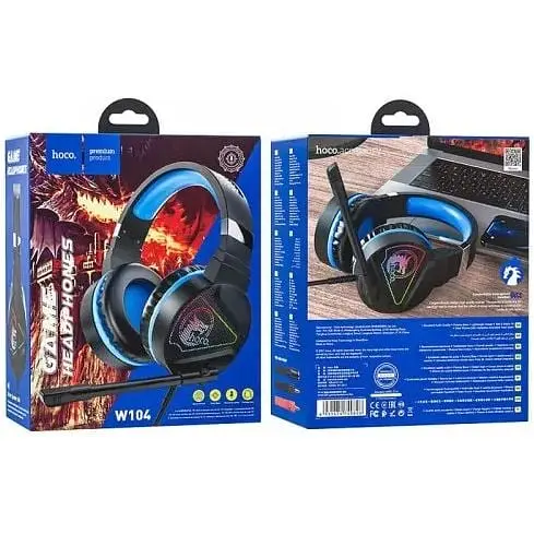 Наушники Hoco Drift Gaming Headphones W104 черно-красные - фото 7