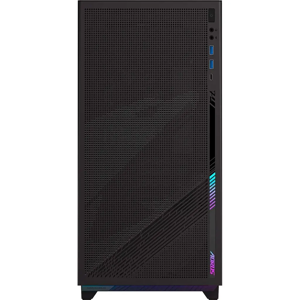 Корпус Gigabyte AORUS C400 Glass без блока питания, черный (GB-AC400G) без блока питания - фото 4