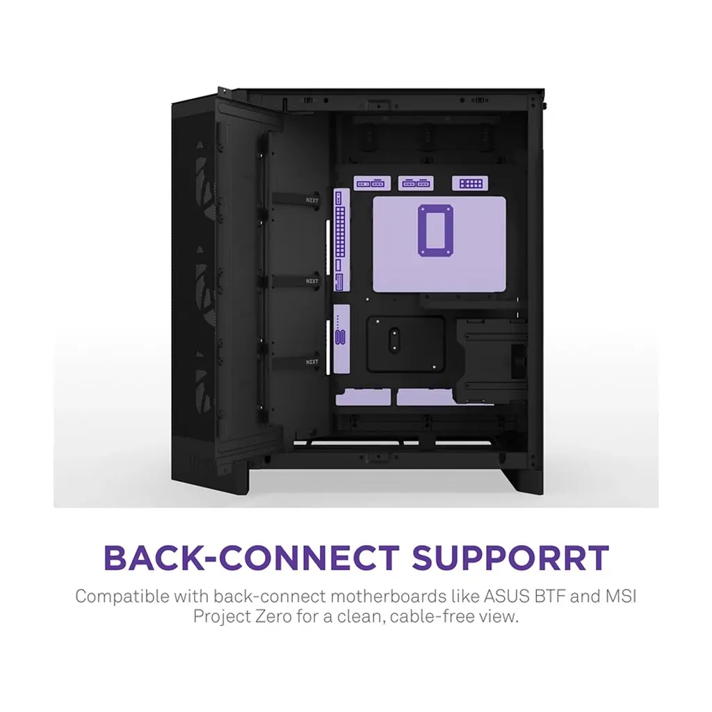 Корпус для ПК NZXT H9 Flow Dual-Chamber All Black (CM-H92FB-01) - фото 8