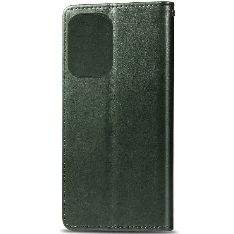 Шкіряний чохол-книжка GETMAN Gallant (PU) для Motorola Moto G05 / E15 Зелений - фото 4
