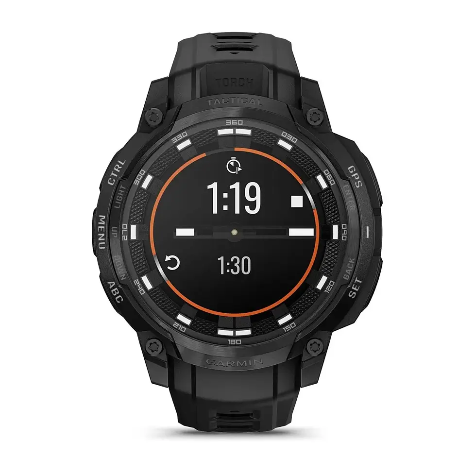 Смарт-годинник Garmin Instinct Crossover Amoled Tactical Black with Black Silicone (010-03398-42) - фото 3