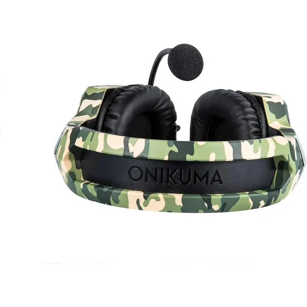 Наушники Onikuma Gaming with LED K8 Camouflage-White с подсветкой - фото 8