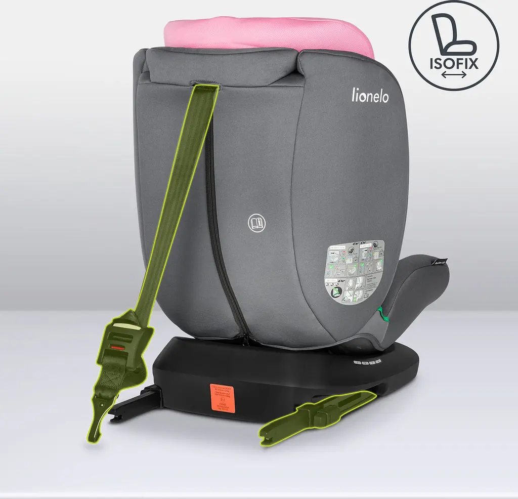 Детское автокресло Lionelo Bastiaan i-Size Pink Baby, розовое (LO-BASTIAAN I-SIZE PINK BABY) - фото 11