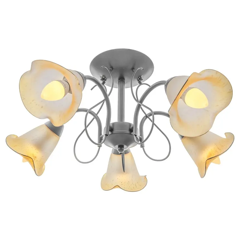 Люстра потолочная Brille в спальню E14 40W BR (LK-574C/5) - фото 5