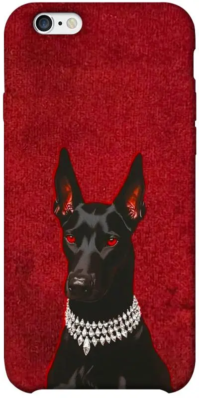TPU чохол Demsky Premium doberman для Apple iPhone 6/6s plus (5.5")