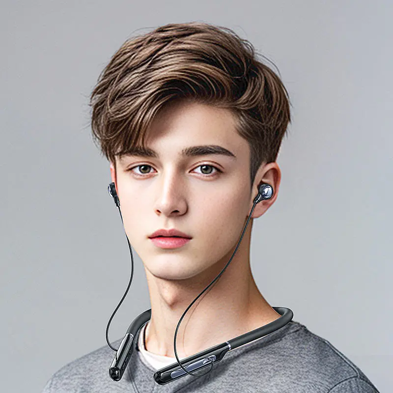 Бездротові спортивні навушники ACEFAST N5 neck hanging wireless earphones Black - фото 4