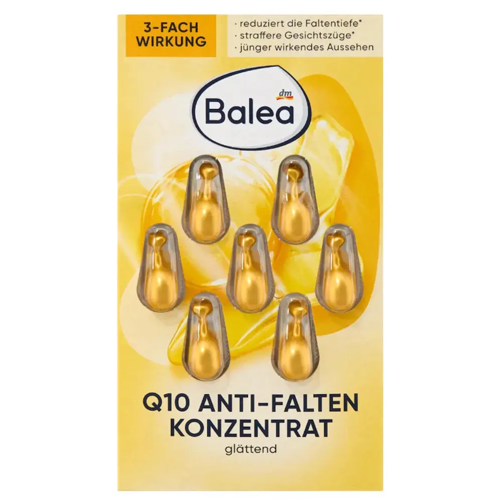 Сироватка Balea Q10 Anti-Falten з коензимом Q10 проти зморшок, 7 шт