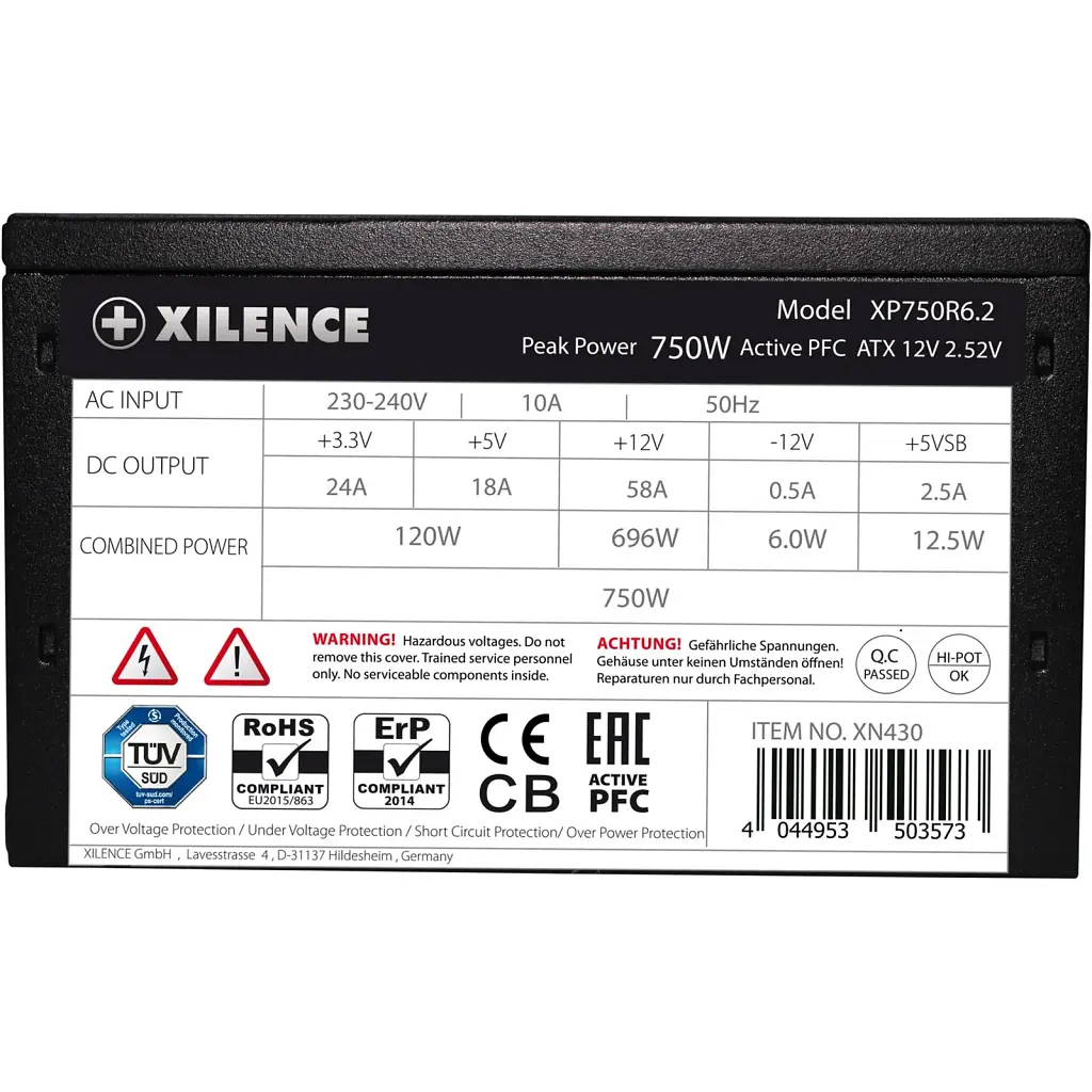 Блок живлення Xilence 750W (XP750R6.2) - фото 2