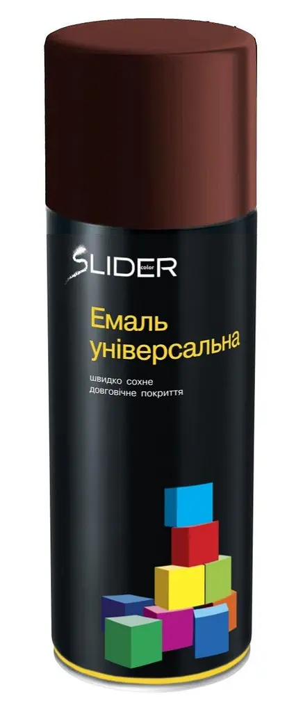 Фарба аерозольна емаль SLIDER RAL 3005 Винно-червоний 400мл