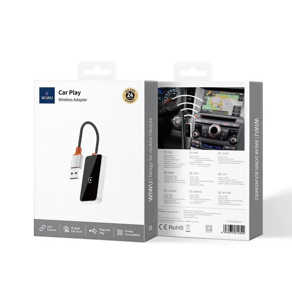 Адаптер WIWU CarPlay Adapter Wi-CP002 Сірий - фото 2