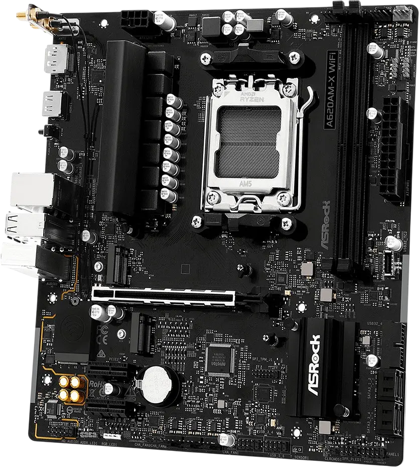 Материнська плата ASRock A620AM-X WiFi Socket AM5 - фото 2