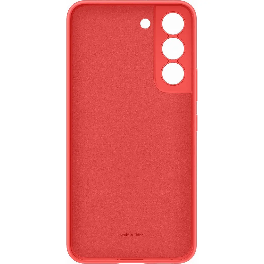 Оригінальний силіконовий чохол Silicone Cover для Samsung Galaxy S22 (S901) EF-PS901TPEGRU Glow Red - фото 9