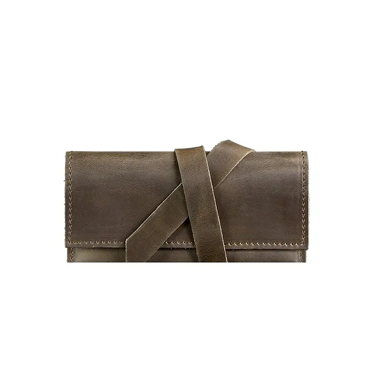 Кожаный кисет для табака 1.0 темно-коричневый - фото 7