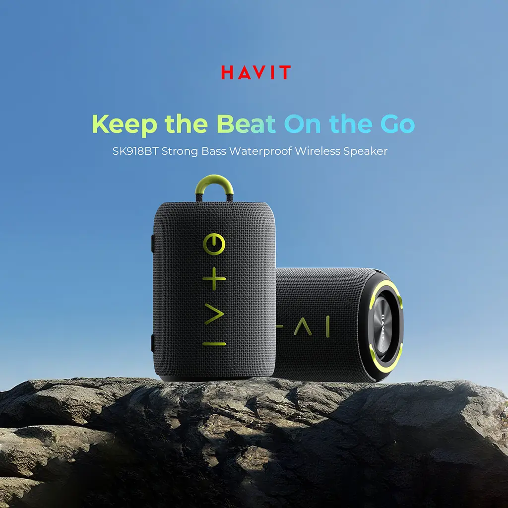 Портативна колонка HAVIT SK918BT IPX6 15W Black HAVIT (29312-000) - фото 7