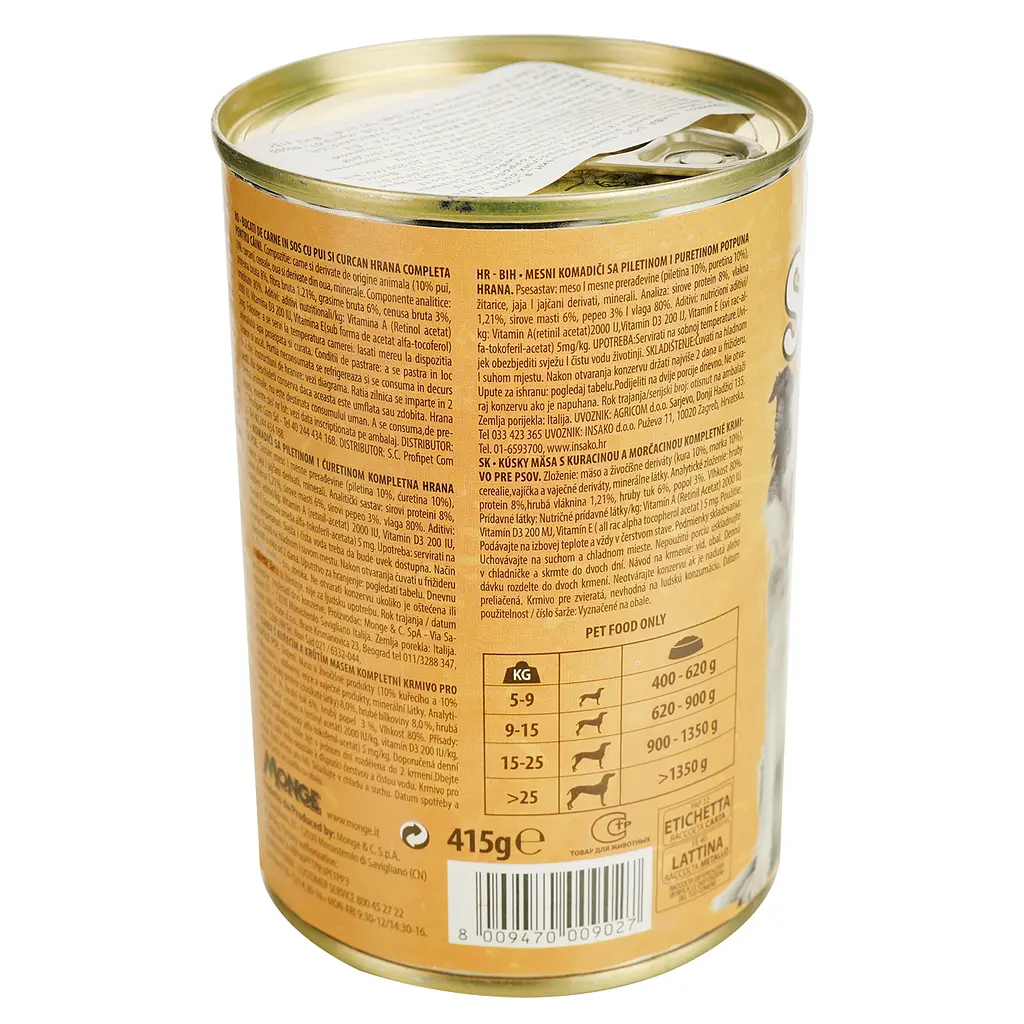 Вологий корм для собак Simba Dog Wet, курка з індичкою, 415 г (70009027) - фото 3