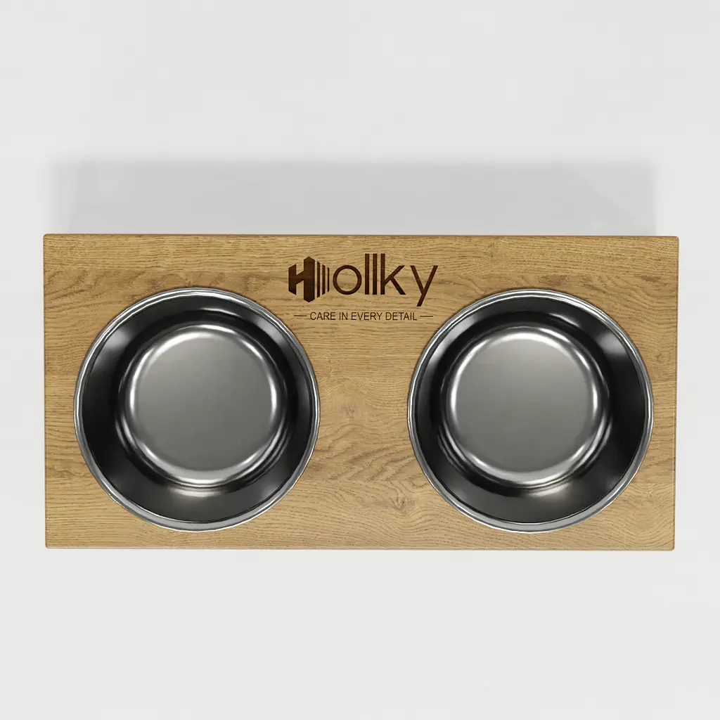 Hollky Base S — миски на підставці для маленьких собак та котів (2 × 0,45 л) - фото 9