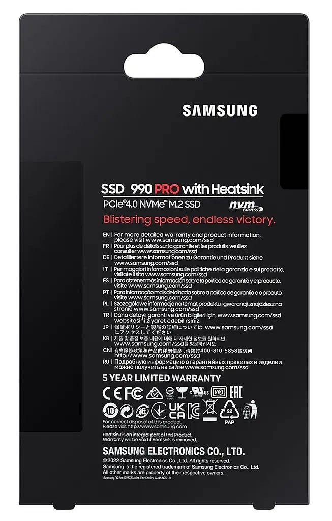 SSD накопичувач Samsung M.2 2TB PCIe 4.0 990PRO + радіатор - фото 10