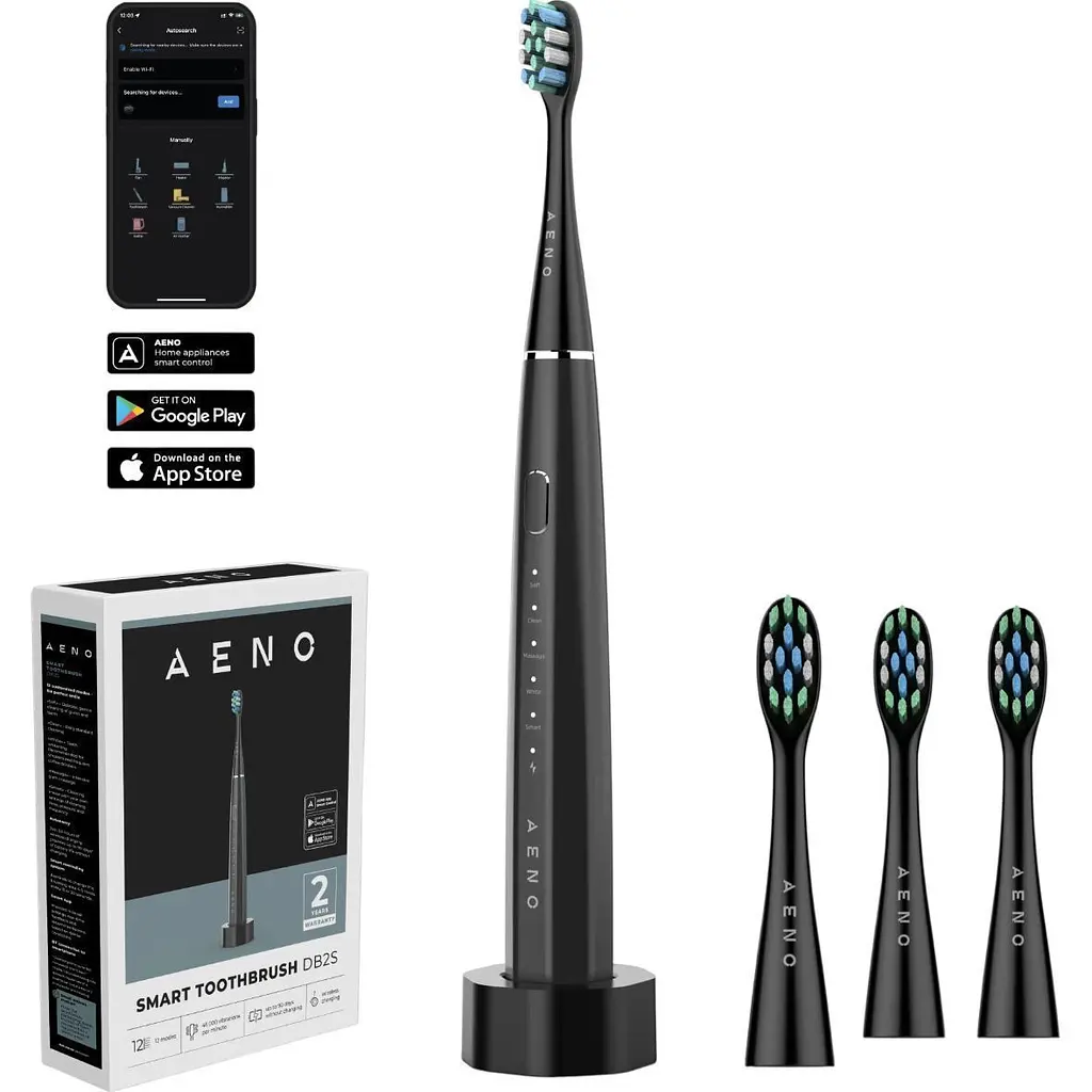 Електрична зубна щітка AENO DB2S Black (ADB0002S) [145866] - фото 7