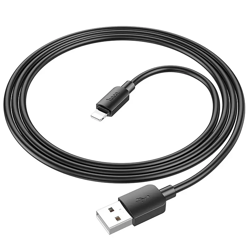 Дата кабель Hoco X96 Hyper USB to Lightning 12W (0.25m) Black - фото 4