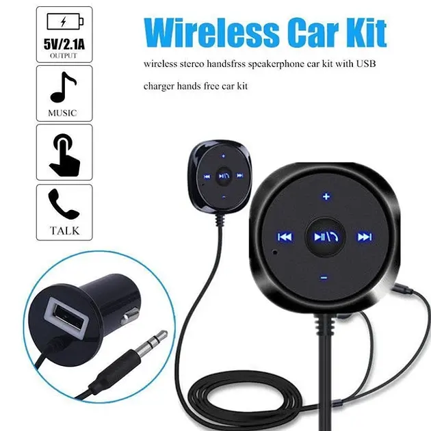 Bluetooth-приемник громкоговоритель Q Sound Wireless Car Kit BC 20V2 5.0 PRO - фото 2