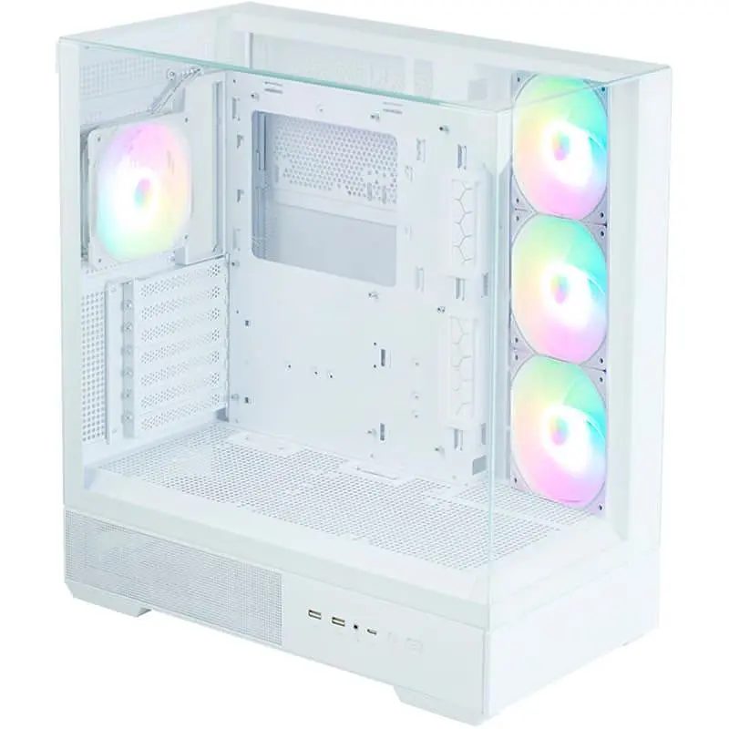 Корпус Zalman P40 Prism Plus ARGB без блока питания, белый (P40PRISMPLUSWHITE) - фото 2