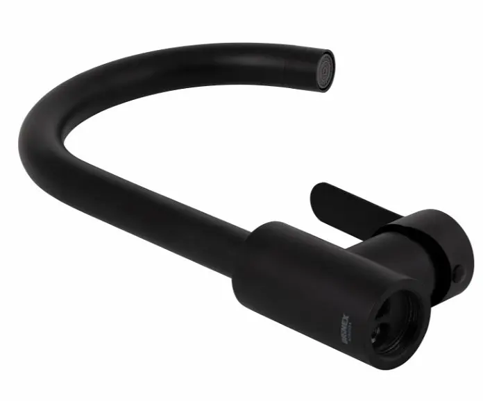 Змішувач для кухні Brinex Pure 015F U-образний Black Matt BRIPUR015FBLM - фото 3