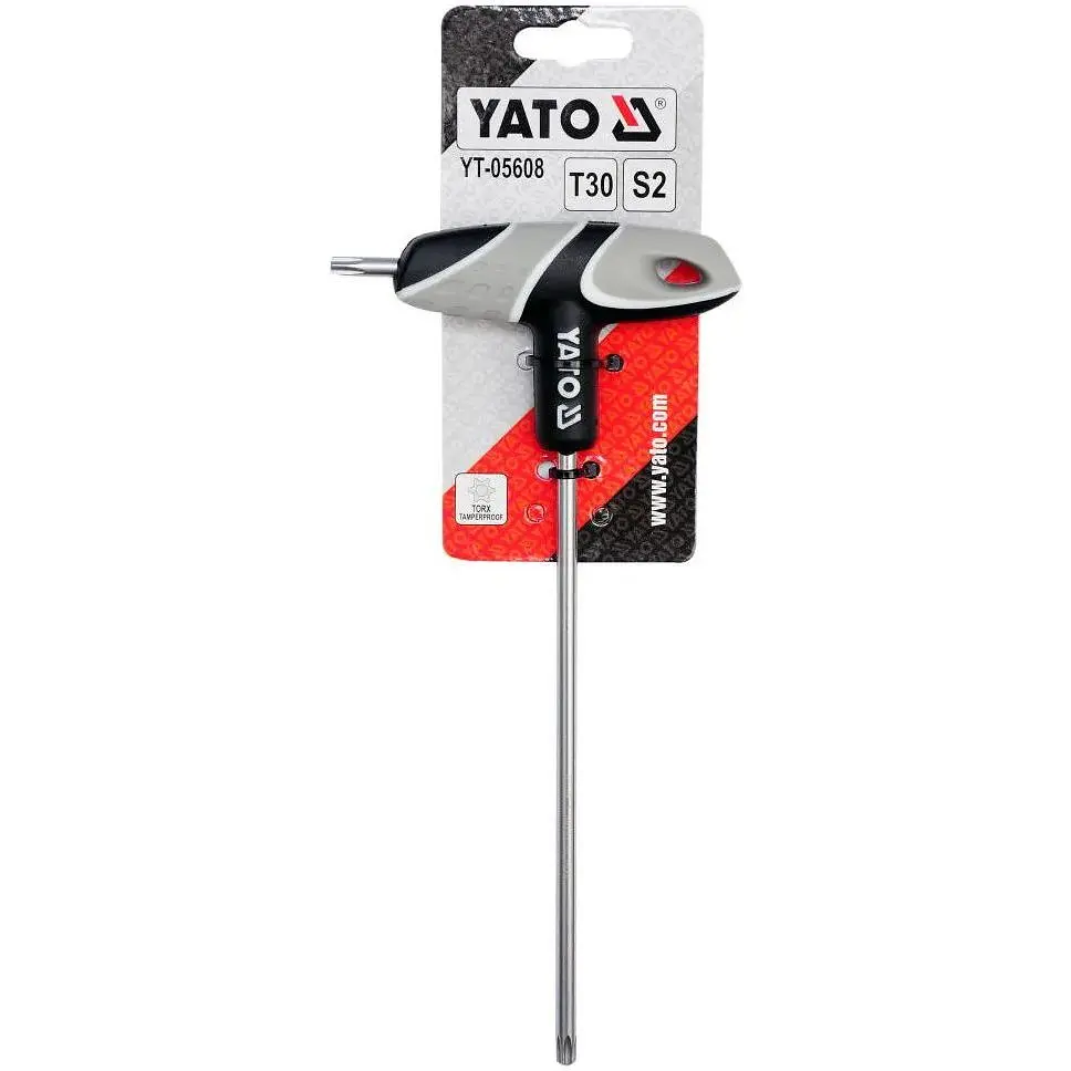 Ключ Yato Torx T-образний Т30 двосторонній L=170 мм (YT-05608) - фото 2
