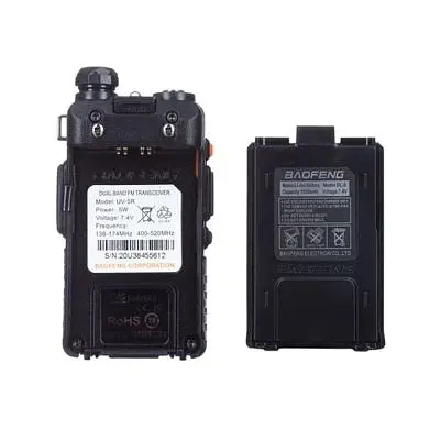Портативная рация Baofeng UV-5R Black Six Pack комплект 6 шт (2200000758965) - фото 5