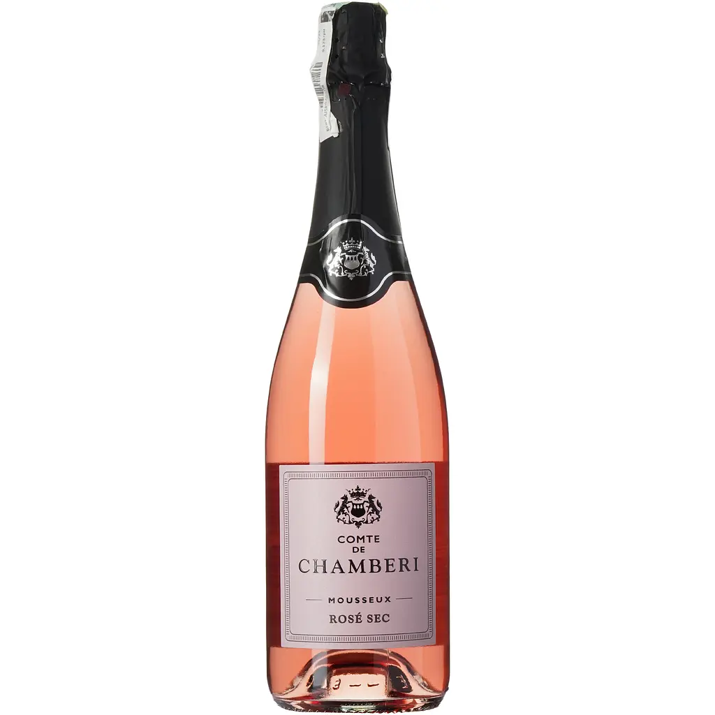 Вино ігристе Comte de Chamberi Rose, рожеве, сухе, 10,5%, 0,75 л (764557)