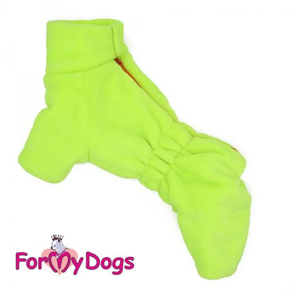 Зимовий комбінезон для собак "Велюрова зимова піжама" лимонний 10 For My Dogs zoo0006260