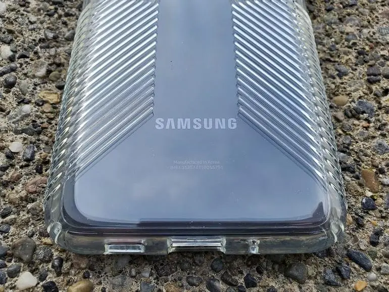 Чохол прозорий протиударний Speck Presidio Perfect Clear Grip Samsung Galaxy S20 Ultra (6.9") Crystal - фото 6