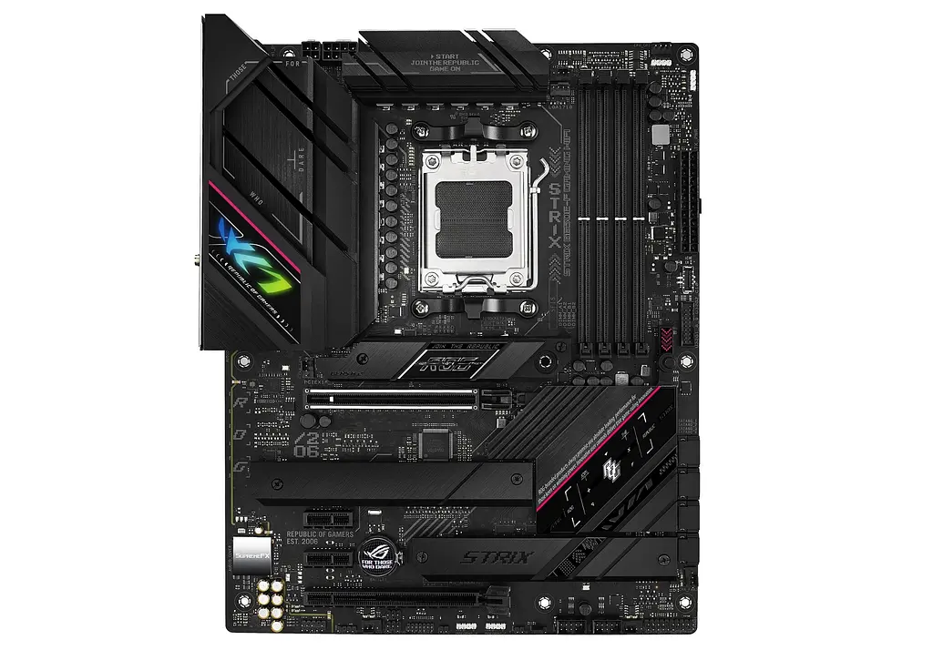 Материнская плата ROG STRIX B650E-F GAMING WIFI sAM5 B650 4xDDR5 M.2 HDMI DP Wi-Fi BT ATX Asus teh0018953 - фото 2