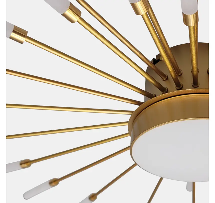 Світлодіодна люстра стельова Artlight 6472/28GD, 19 Вт, сатинове золото - фото 4