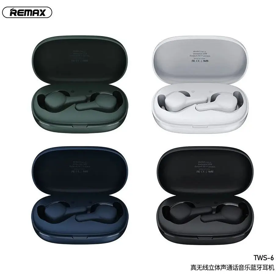 Наушники Bluetooth Remax True TWS-6 Hi-Fi BT5.0 4hours - фото 2