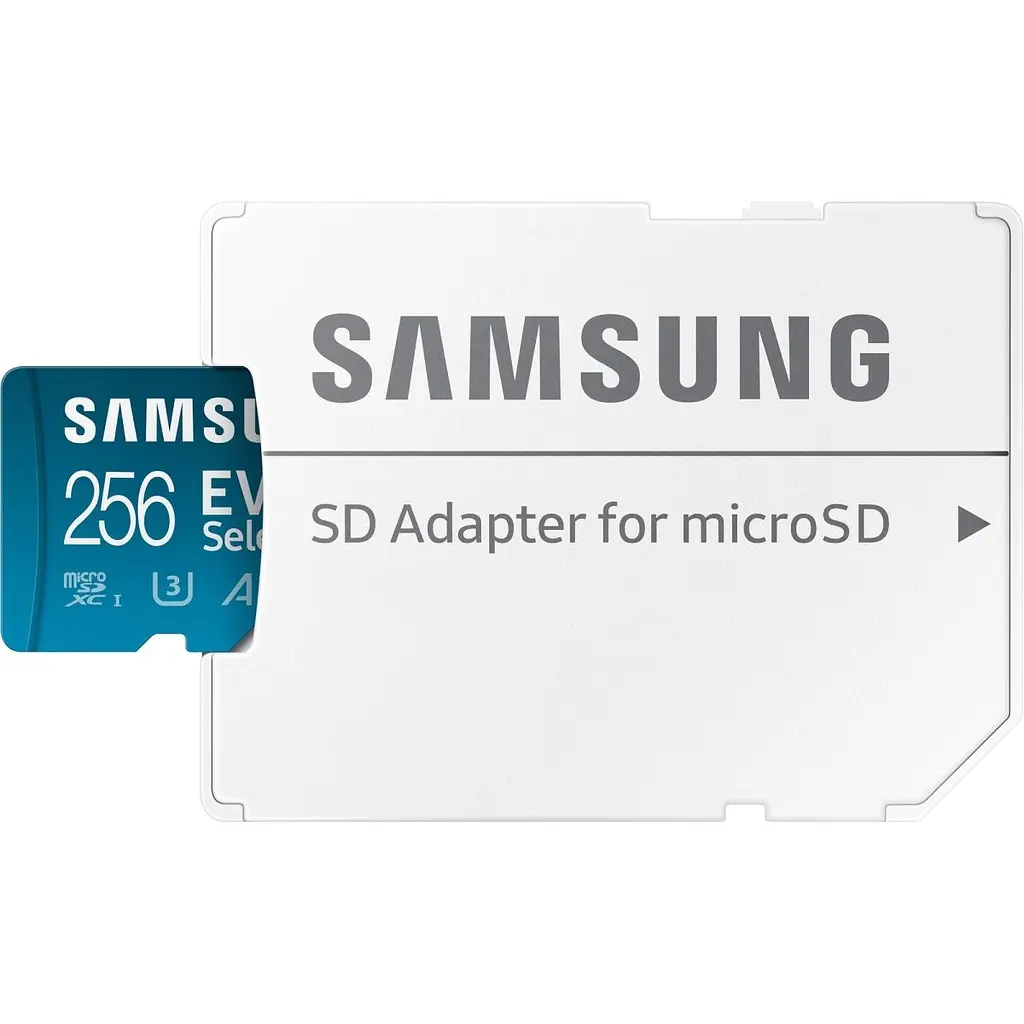 Карта памяти Samsung microSDXC EVO Select 256GB UHS-I U3 Class 10 V30 A2 + SD Adapter (MB-ME256KA) [107645] - фото 2