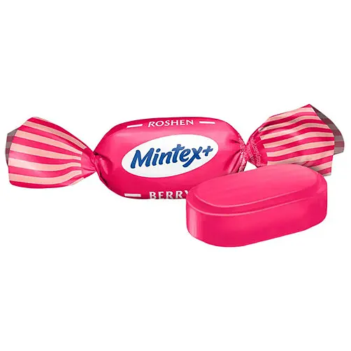 Карамель леденцовая Roshen Mintex+ Berry со вкусом лесных ягод и ментола 1 кг - фото 2