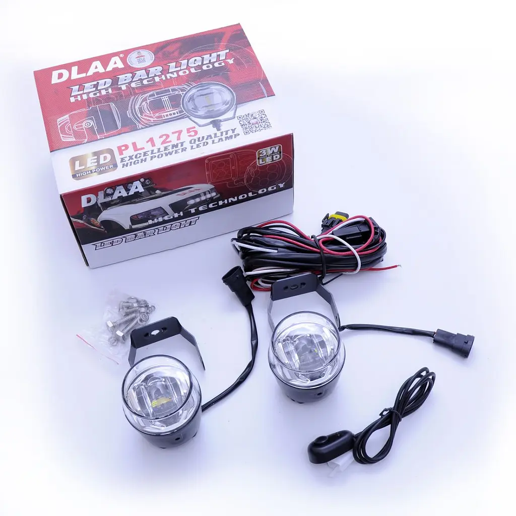 Протитуманні LED Фари круглі / Лінзовані / кнопка вкл / викл / D70 мм / 12V / 9W / 6000K-ZES / 2 шт. - фото 3