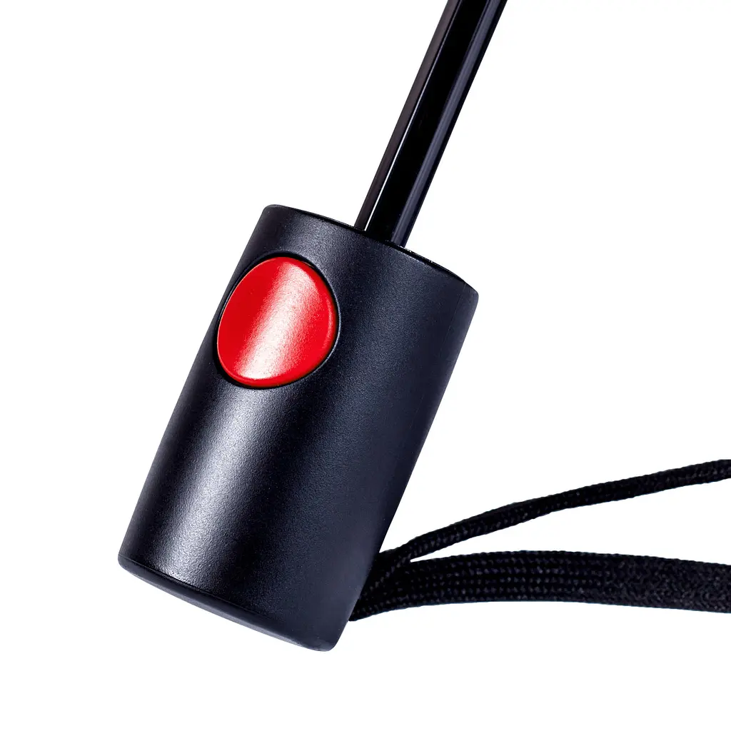 Зонт полуавтоматический Bergamo Sky, черный с красным (7040005) - фото 5