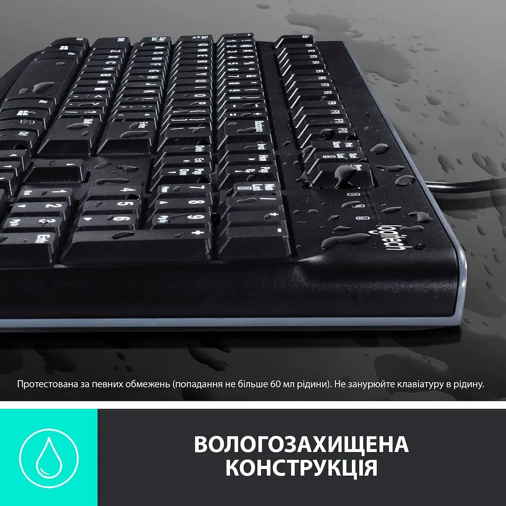 Комплект (клавиатура и мышь) Logitech MK120 Desktop (920-002563) USB Black - фото 5